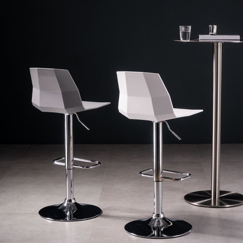 Modern Adjustable Dining Stool Plastic Footrest Counter Stool with Swivel