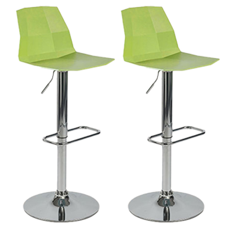 Modern Adjustable Dining Stool Plastic Footrest Counter Stool with Swivel