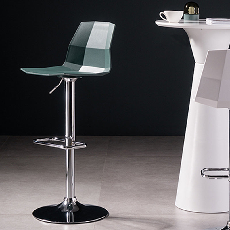Modern Adjustable Dining Stool Plastic Footrest Counter Stool with Swivel