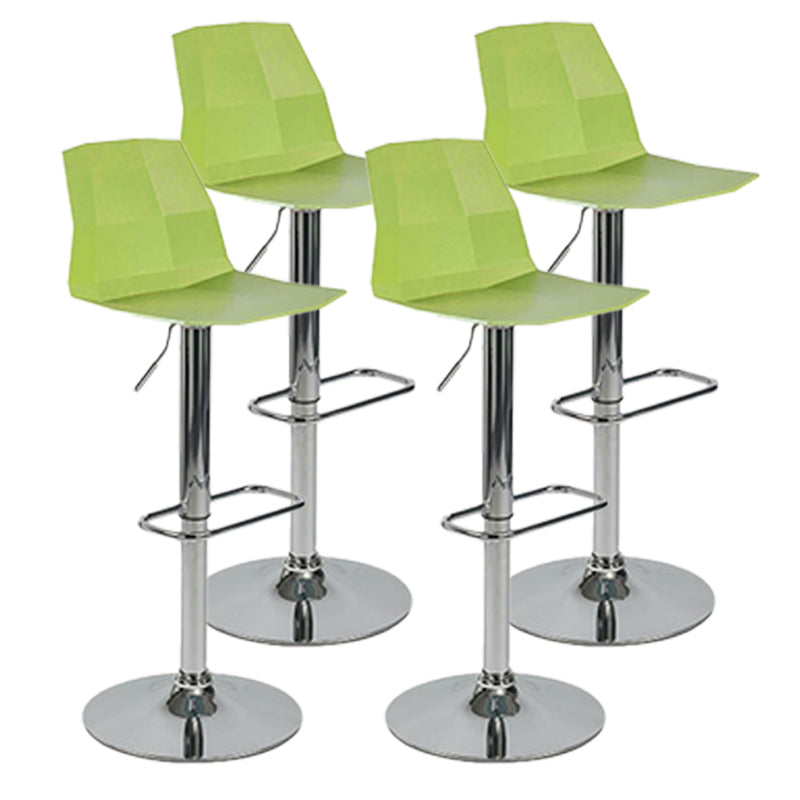Modern Adjustable Dining Stool Plastic Footrest Counter Stool with Swivel