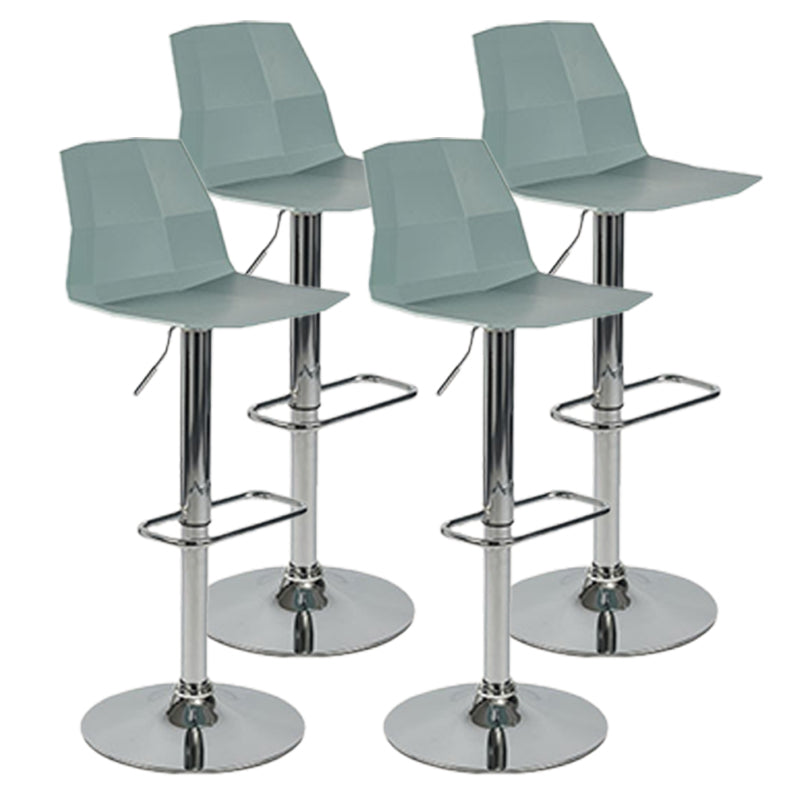 Modern Adjustable Dining Stool Plastic Footrest Counter Stool with Swivel