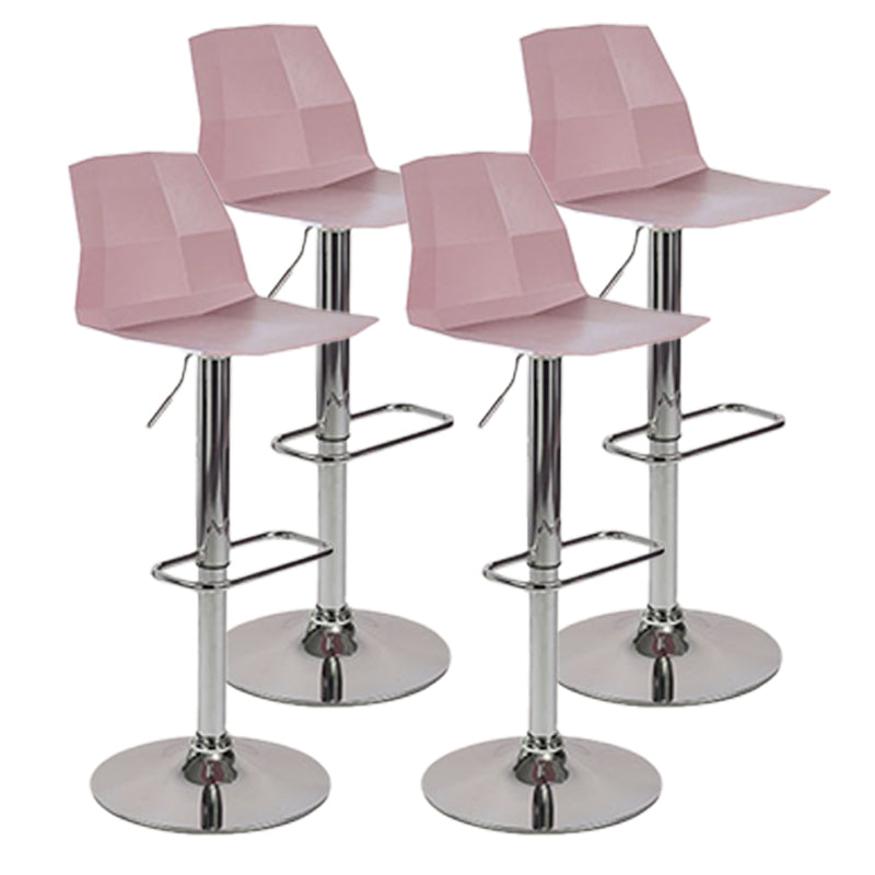 Modern Adjustable Dining Stool Plastic Footrest Counter Stool with Swivel