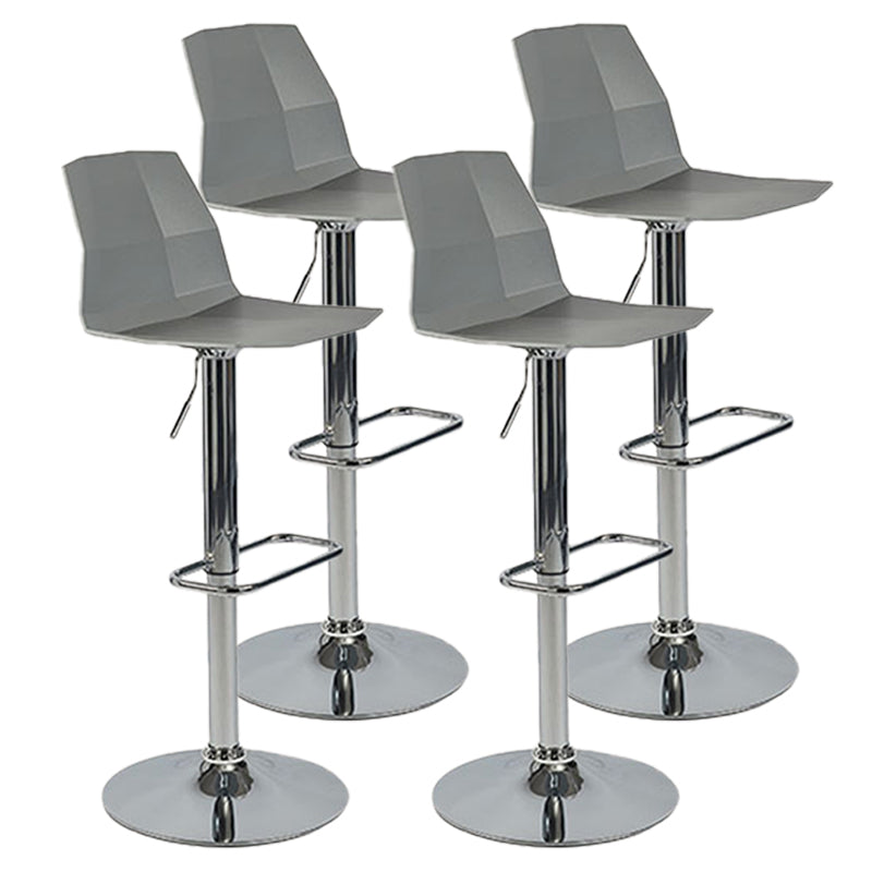 Modern Adjustable Dining Stool Plastic Footrest Counter Stool with Swivel