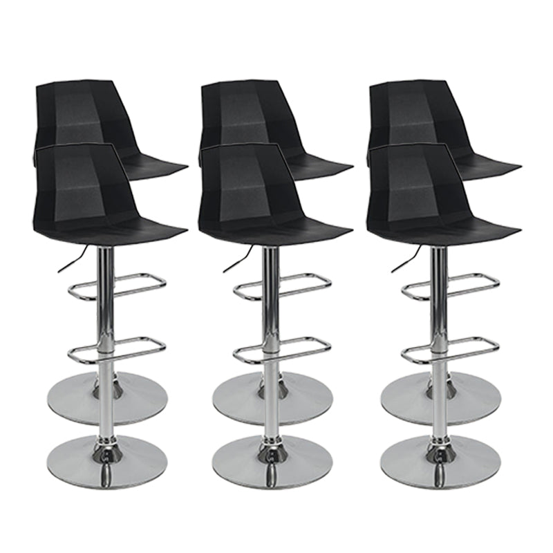 Modern Adjustable Dining Stool Plastic Footrest Counter Stool with Swivel