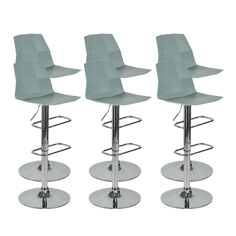 Modern Adjustable Dining Stool Plastic Footrest Counter Stool with Swivel