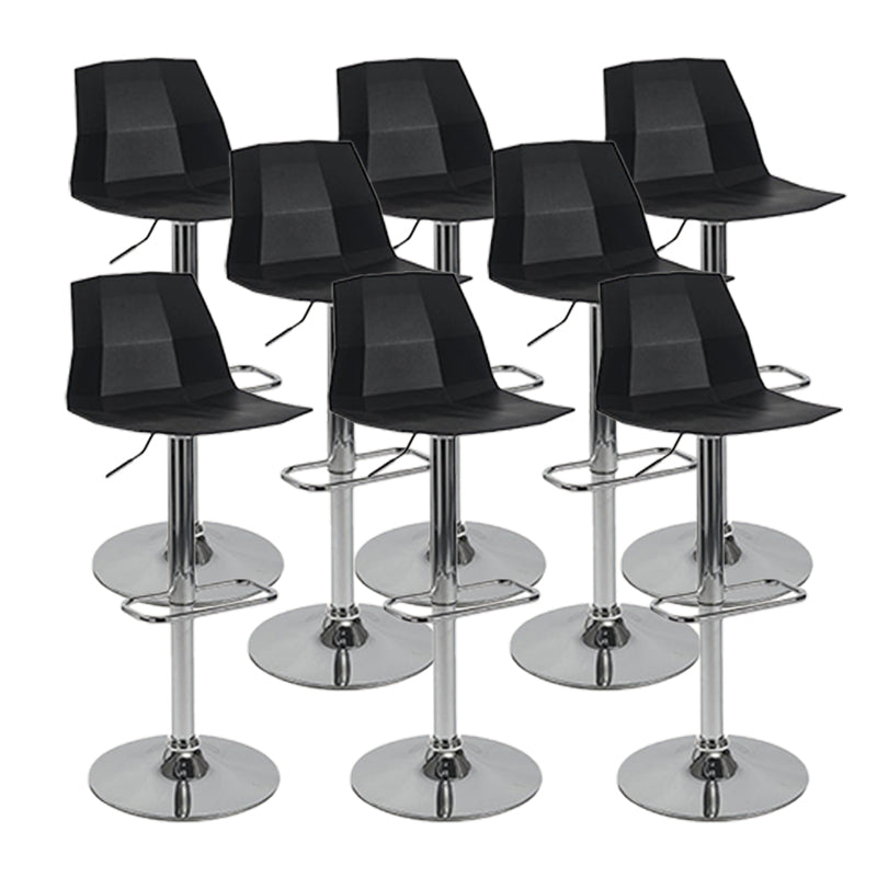 Modern Adjustable Dining Stool Plastic Footrest Counter Stool with Swivel