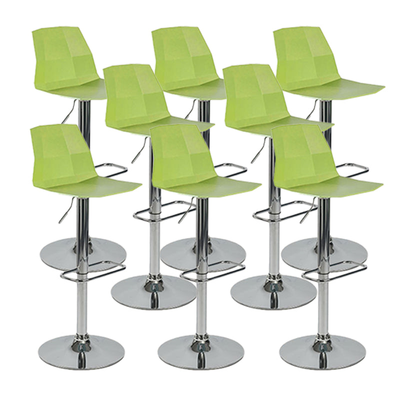 Modern Adjustable Dining Stool Plastic Footrest Counter Stool with Swivel