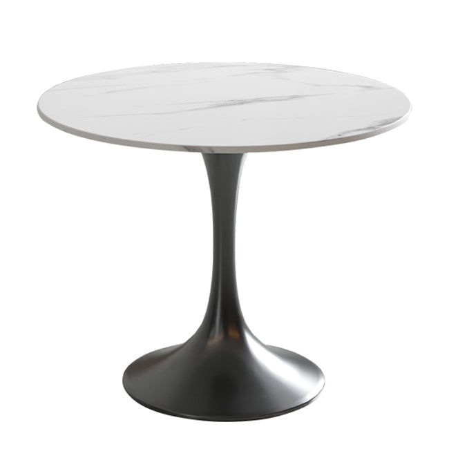 Modern Round Dining Table Sintered Stone Tulip Table for Dining Room