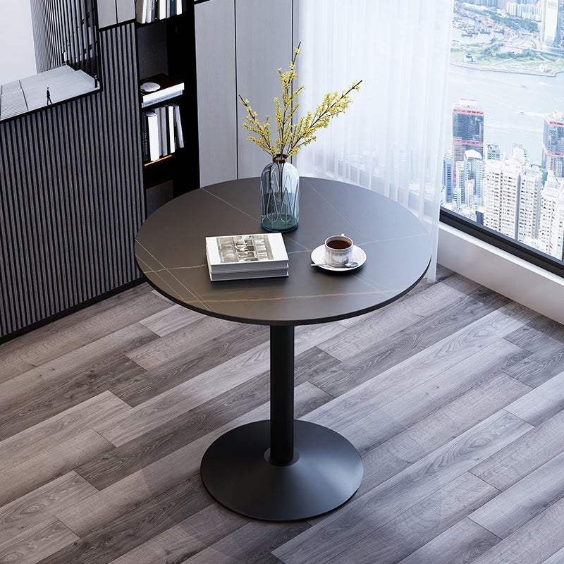 Modern Style Tulip Dining Table Sintered Stone Round Table for Dining Room