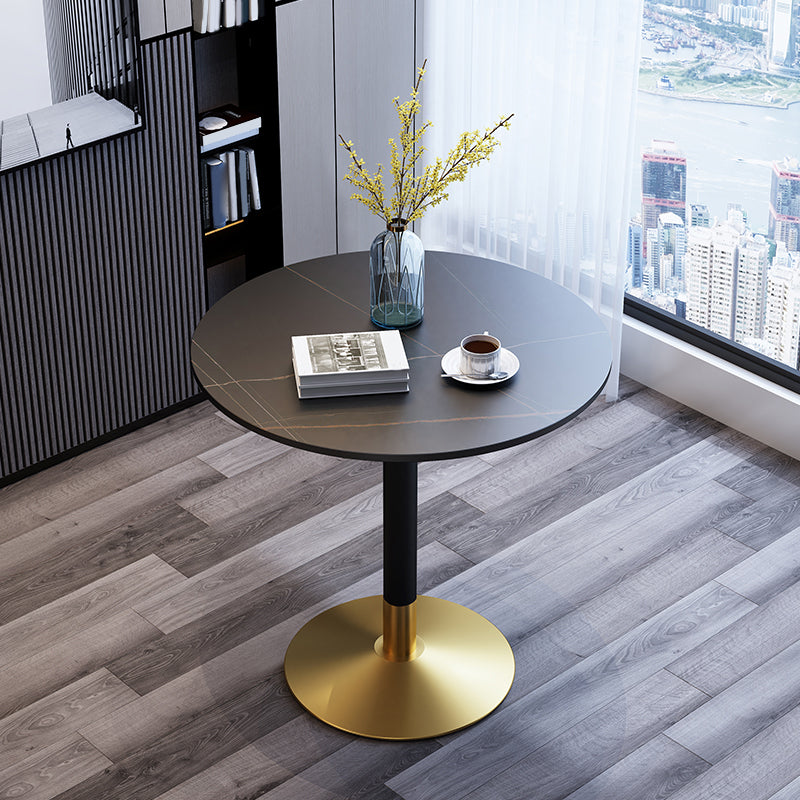 Modern Style Tulip Dining Table Sintered Stone Round Table for Dining Room