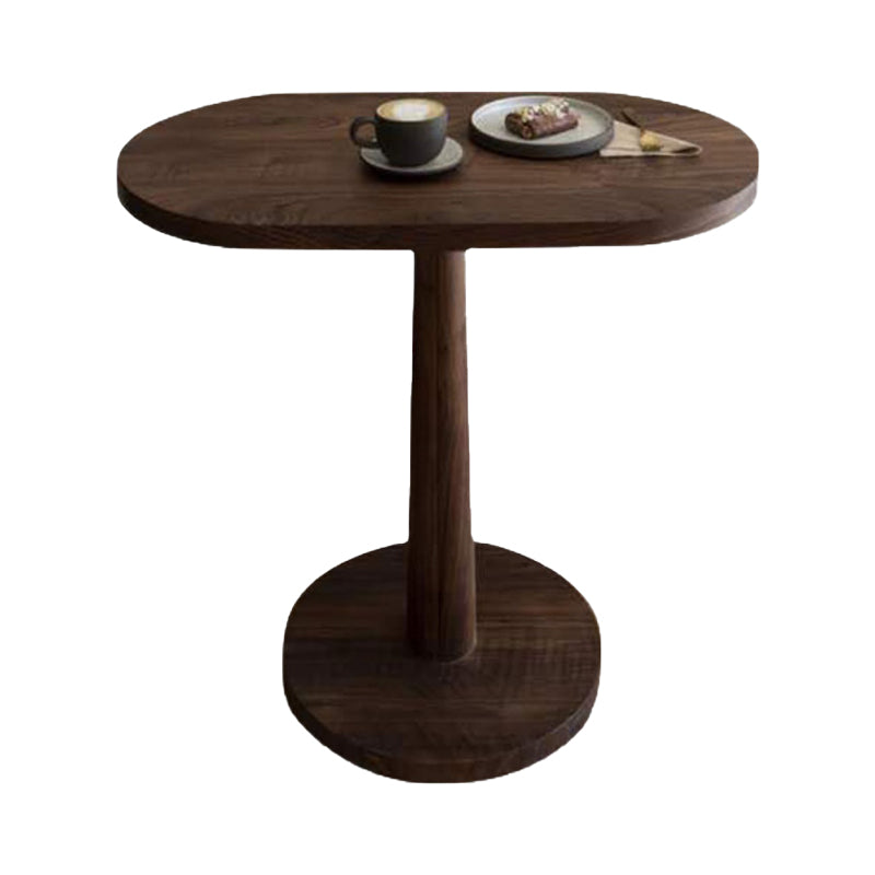 Oval Dining Table Modern Style Solid Wood Dinner Table for Home Kitchen