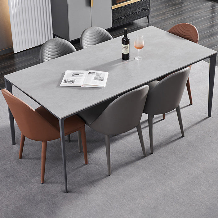 Parsons Matte Finish Dining Chair Designer Style Leather Meeting Room Side Chair