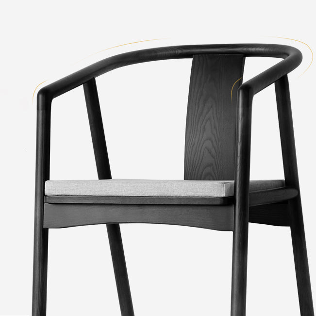 Traditional Style Chairs Dining Arm Chairs with Wooden Legs for Kitchen