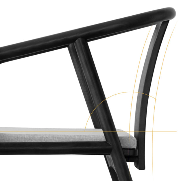 Traditional Style Chairs Dining Arm Chairs with Wooden Legs for Kitchen