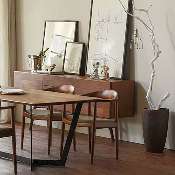 Modern Ash Open Arm Chair Matte Finish Faux Leather Dining Chair