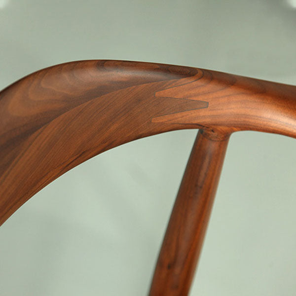 Modern Ash Open Arm Chair Matte Finish Faux Leather Dining Chair