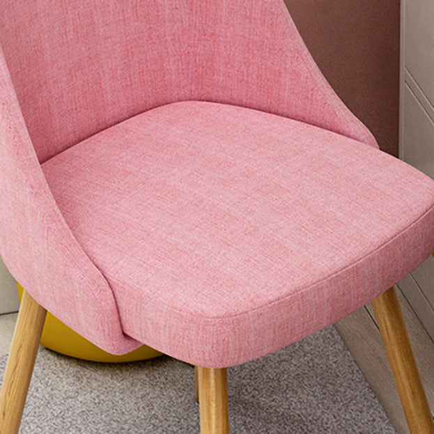 Solid Back Chair Industrial Wood Dining Kitchen Room Side Chair