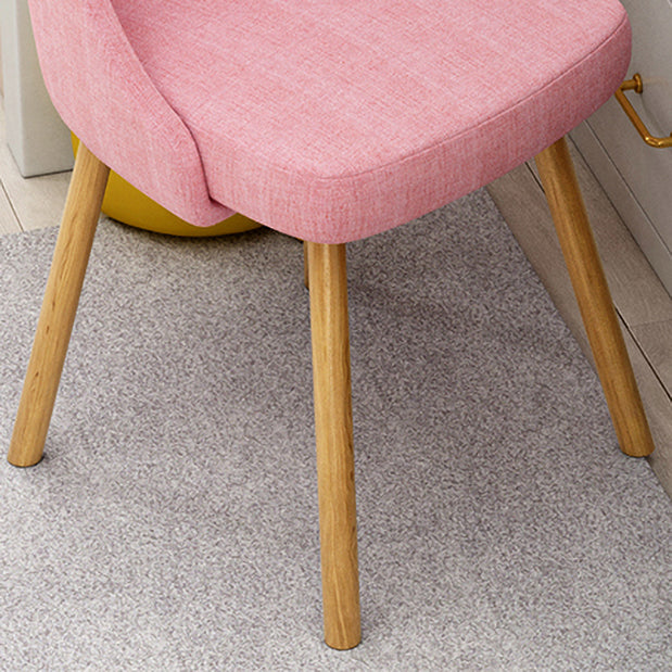 Solid Back Chair Industrial Wood Dining Kitchen Room Side Chair