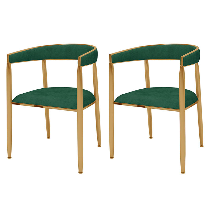 Fabric Dining Chairs Scandinavian Style Open Back Dining Side Chair for Home