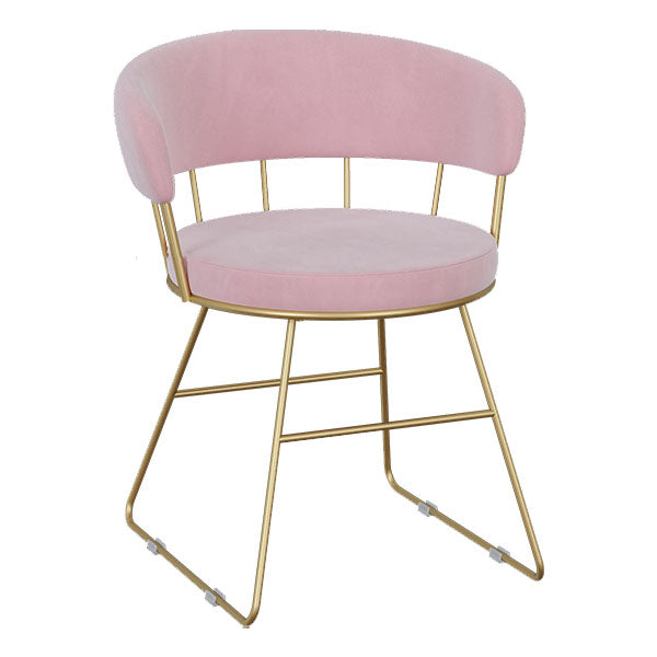 Upholstered Side Chairs Scandinavian Style Open Back Dining Side Chair