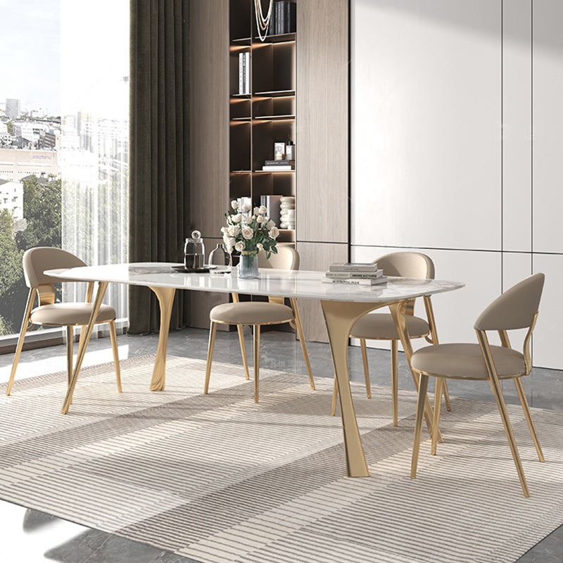 Glam Sintered Stone Dining Set 1/4/5/6/7 Pieces Dining Set for Dining Areas