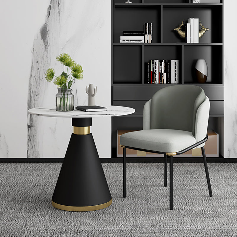 Modern Style Sintered Stone Dining Table Set Round 1/2/5 Pieces Dining Set for Home Use