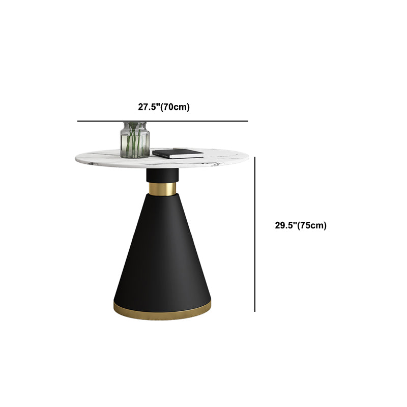 Modern Style Sintered Stone Dining Table Set Round 1/2/5 Pieces Dining Set for Home Use
