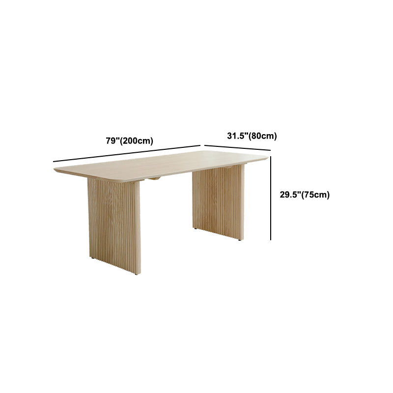 Rectangle Dining Table Set 1/2/5 Pcs Solid Wood Dining Table and Chairs