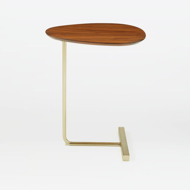 Nordic C End Table Wood Minimalist Side End Table for Living Room