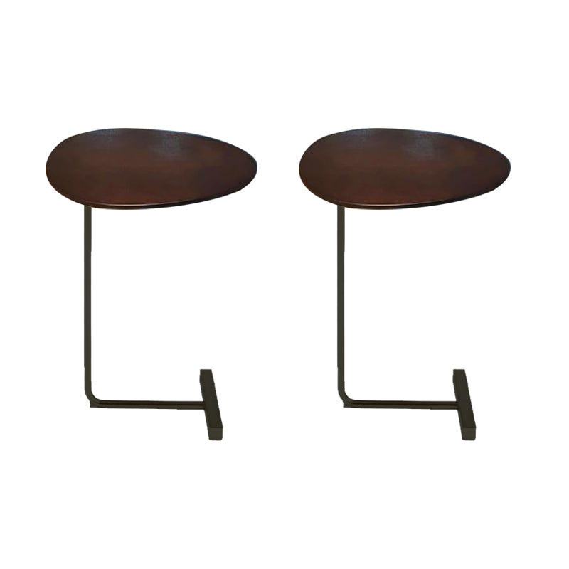 Nordic C End Table Wood Minimalist Side End Table for Living Room