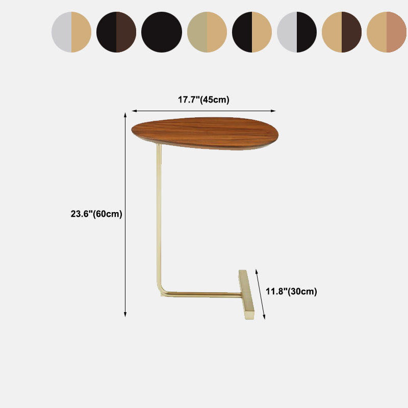 Nordic C End Table Wood Minimalist Side End Table for Living Room