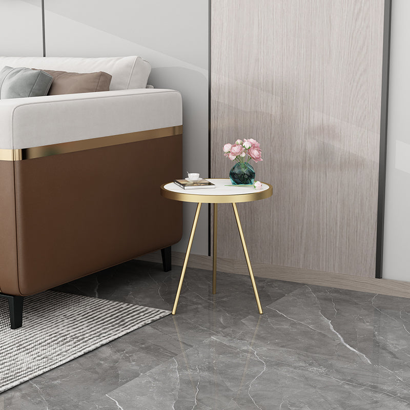 Round End Table Modern Minimalist Side End Table for Living Room