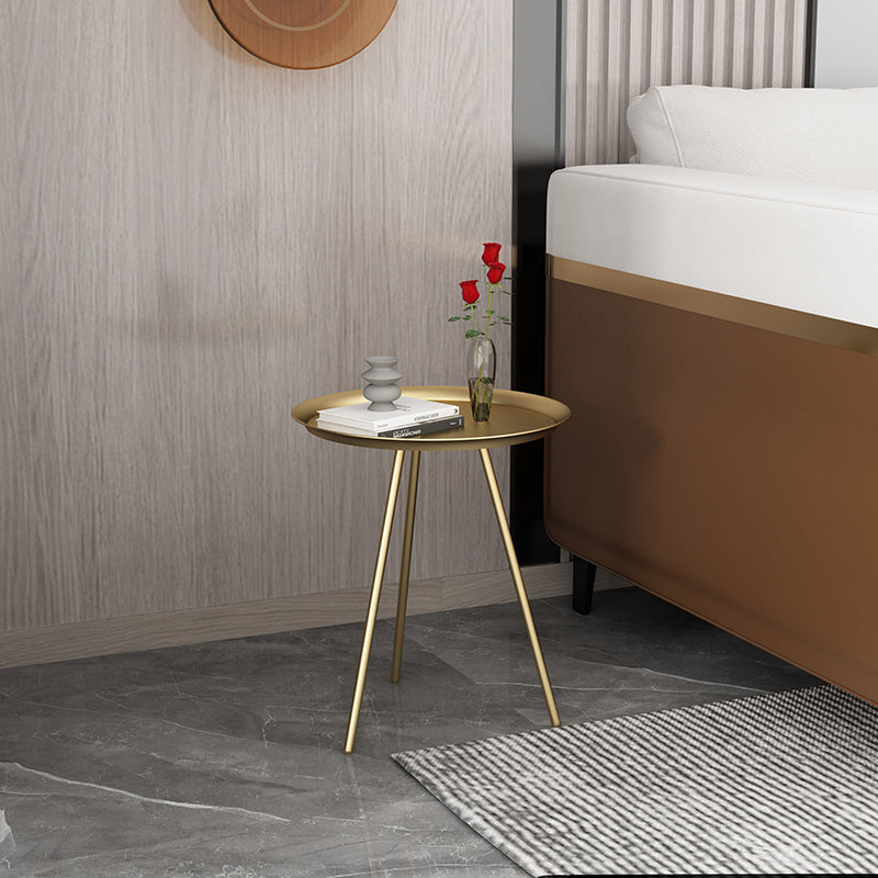 Round End Table Modern Minimalist Side End Table for Living Room