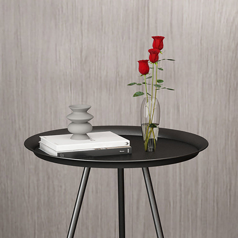 Round End Table Modern Minimalist Side End Table for Living Room