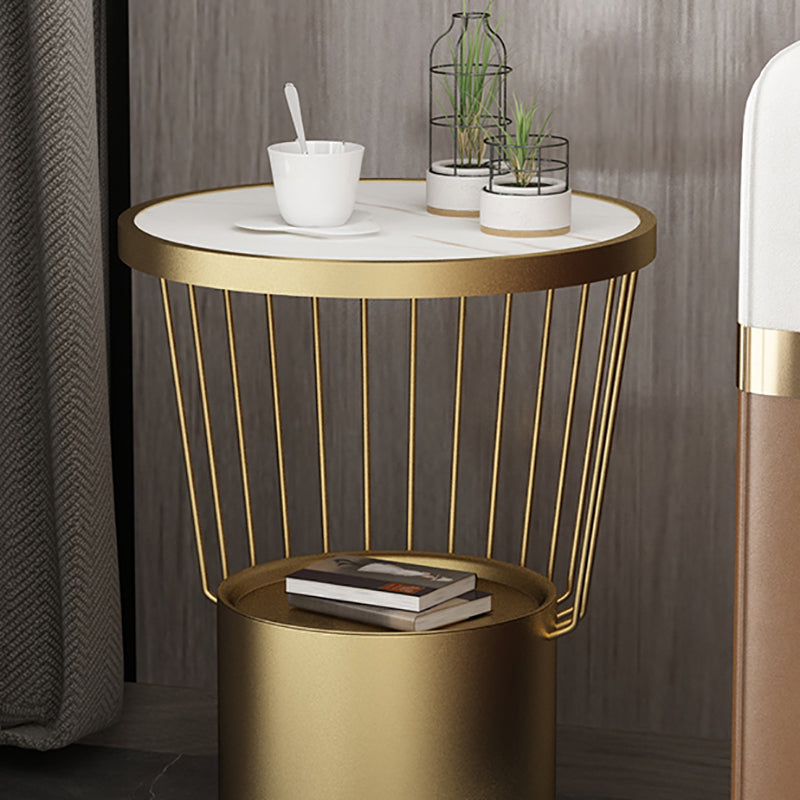 Round End Table Modern Minimalist Side End Table for Living Room