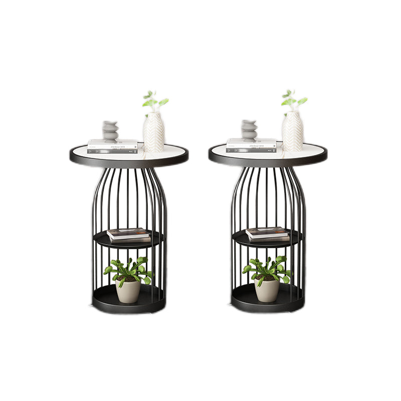 Round End Table Modern Minimalist Side End Table for Living Room