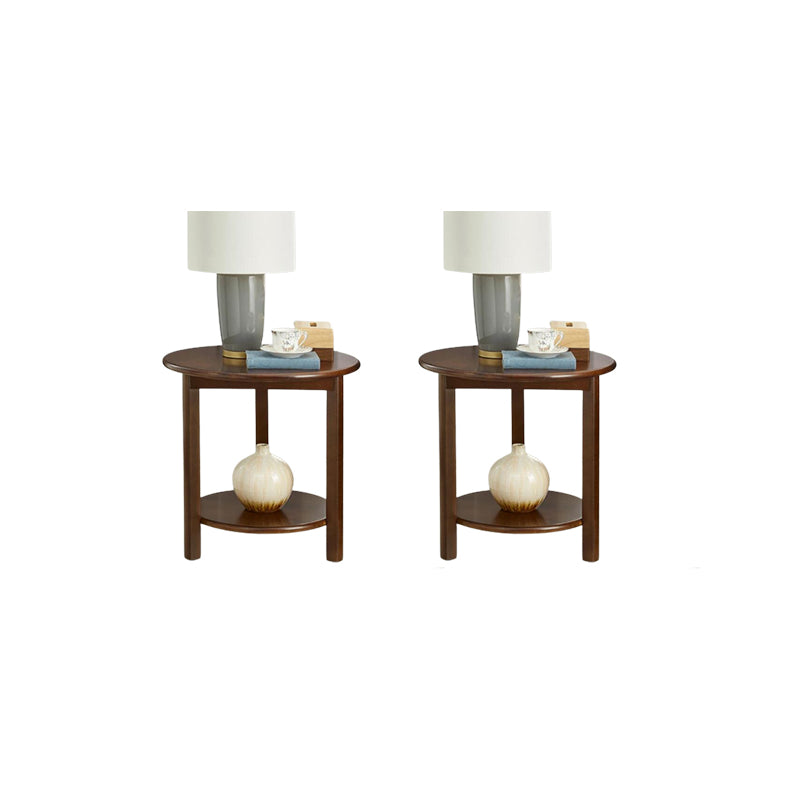Solid Wood 3 Legs End Table Nordic Minimalist Round Side End Table