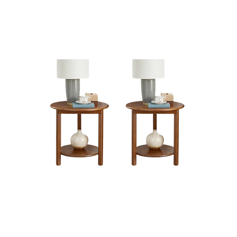 Solid Wood 3 Legs End Table Nordic Minimalist Round Side End Table