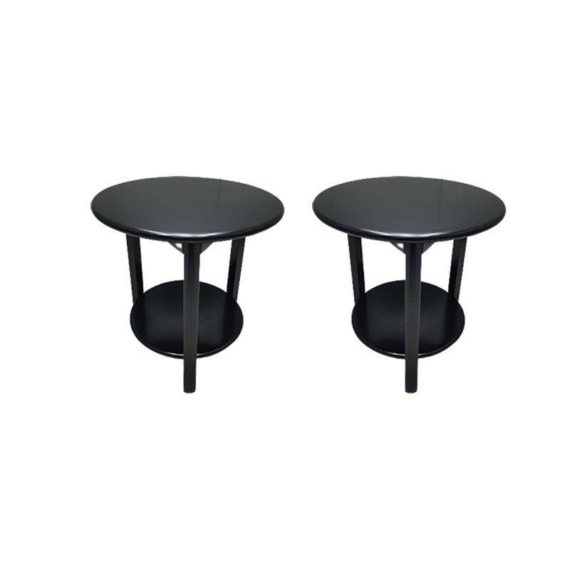 Solid Wood 3 Legs End Table Nordic Minimalist Round Side End Table