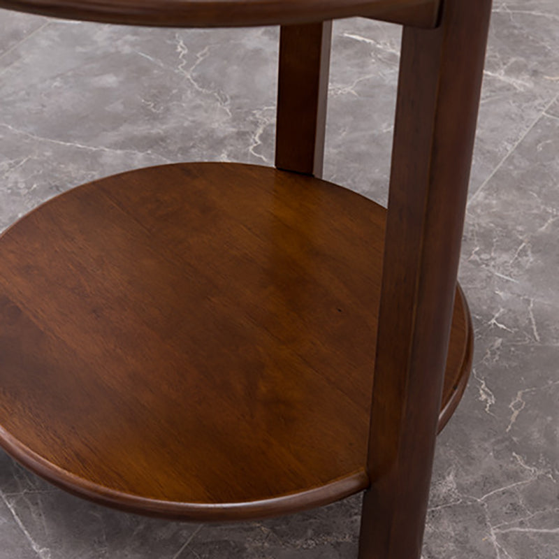 Solid Wood 3 Legs End Table Nordic Minimalist Round Side End Table
