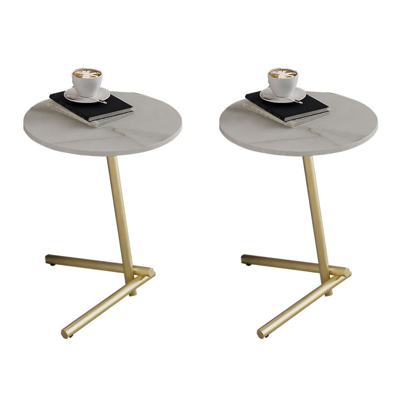 Minimalist Pedestal End Table Modernist Round Side End Table