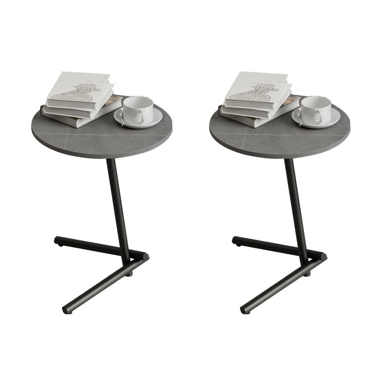 Minimalist Pedestal End Table Modernist Round Side End Table