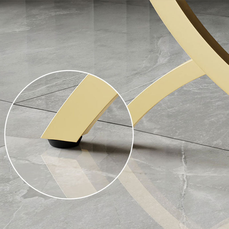 End Table with Storage and Shelf Modernist Slate Abstract Side Table