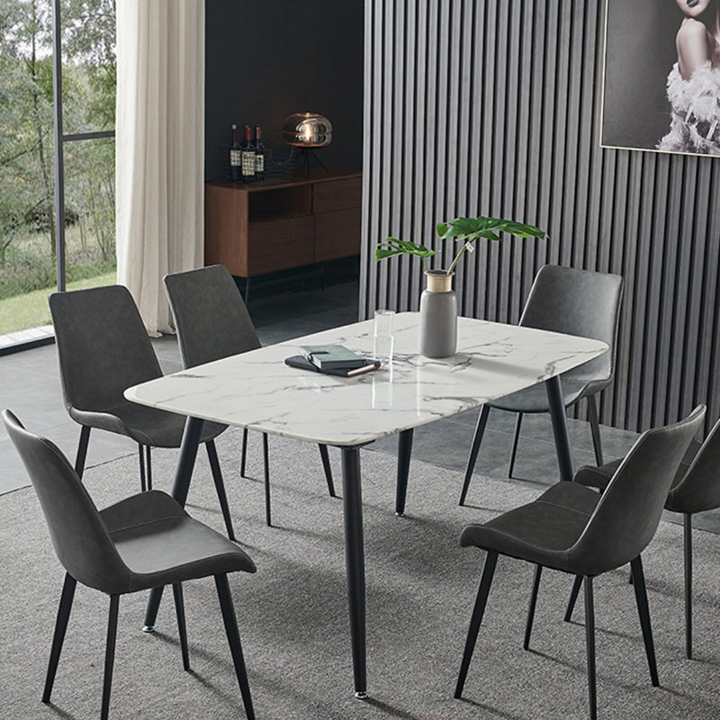 Indoor Rectangle 1/4/5/7 Pieces Dinette Set Stone Legs Dining Table Set