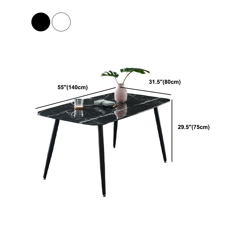 Indoor Rectangle 1/4/5/7 Pieces Dinette Set Stone Legs Dining Table Set