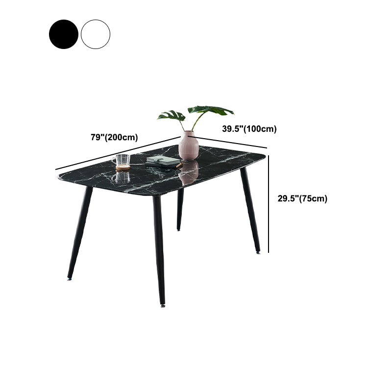 Indoor Rectangle 1/4/5/7 Pieces Dinette Set Stone Legs Dining Table Set