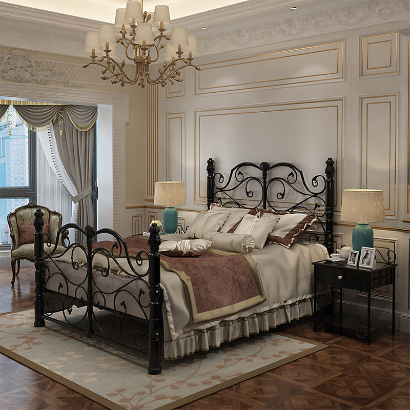 Industrial Standard Bed Metal Bed with Headboard and Footboard