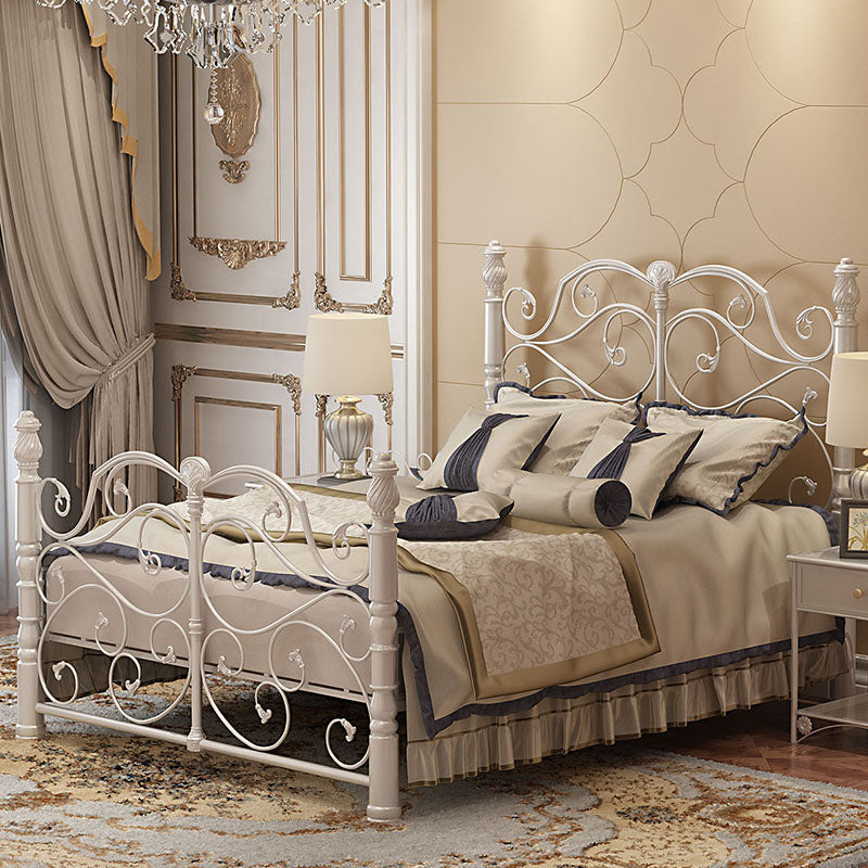 Industrial Standard Bed Metal Bed with Headboard and Footboard