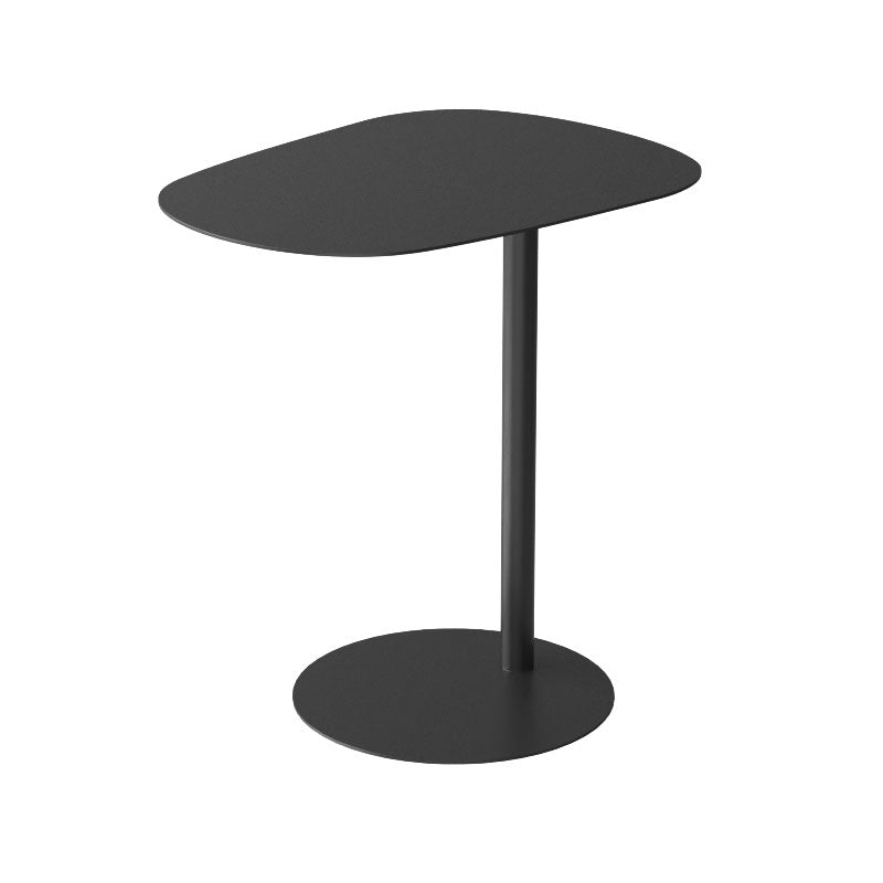 Pedestal Iron Side End Table Mid-Century Rectangular Side Table
