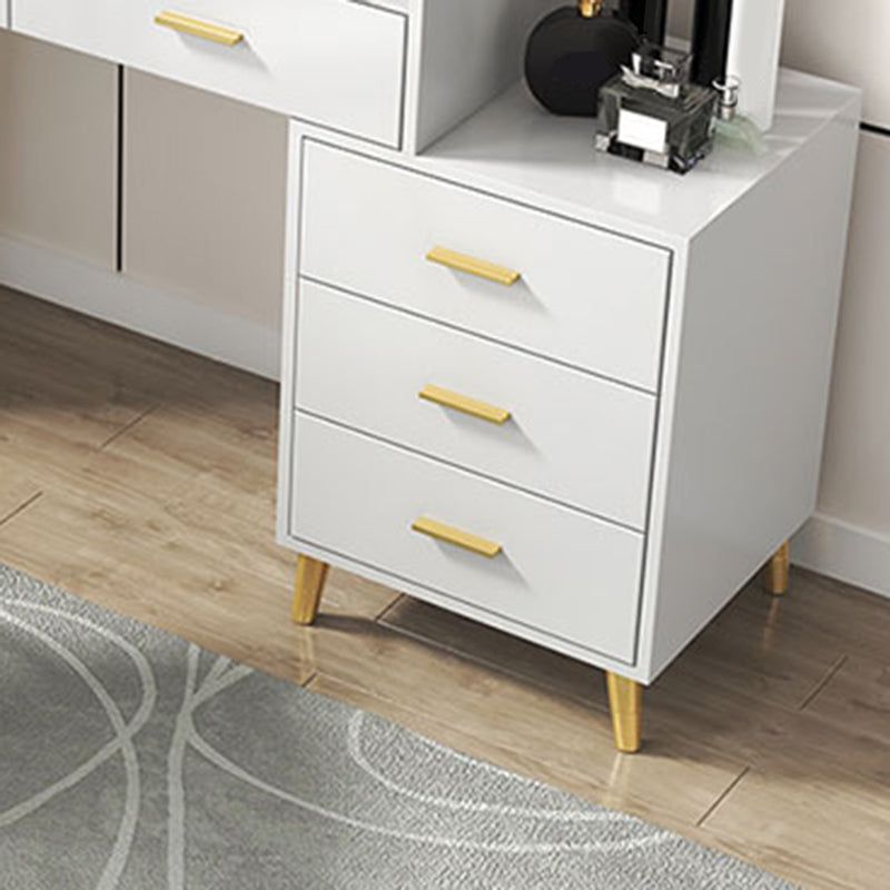 Black/White Vanity Dressing Table Set with 5 Storage Drawers